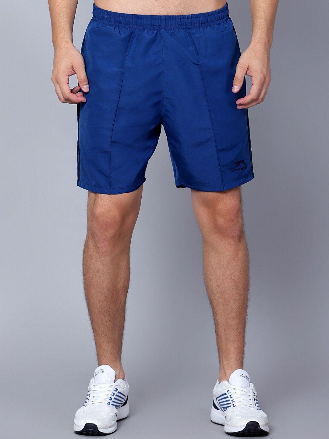 shiv naresh men blue running shorts