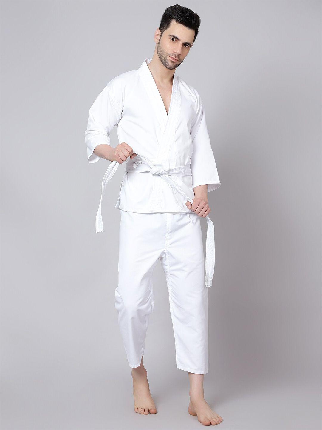 shiv naresh men karate kit with belt