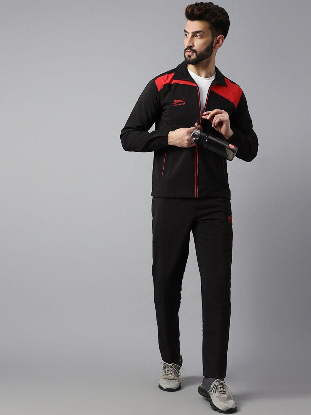 shiv naresh mock collar gym tracksuit