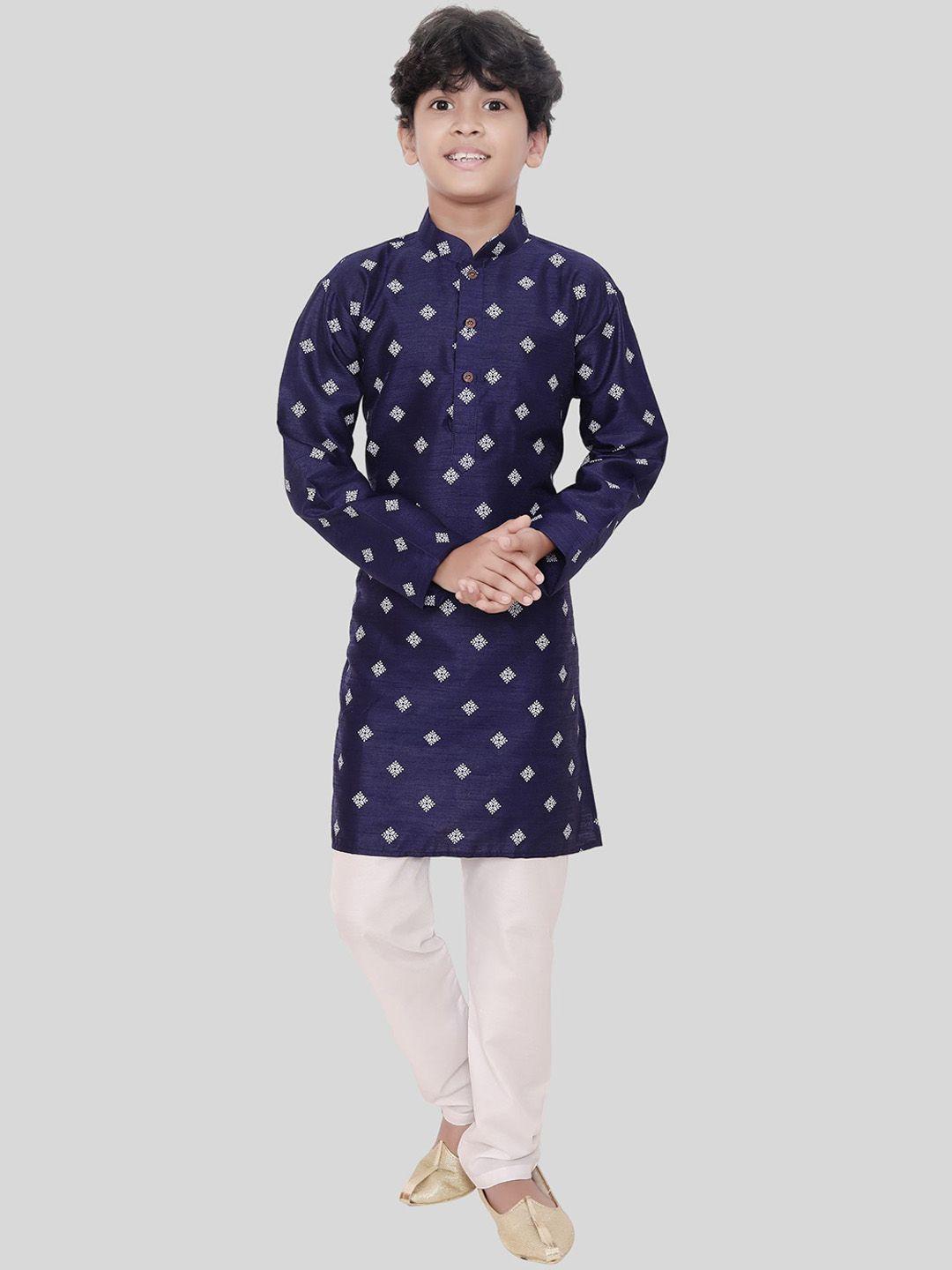 shiwam ethnix boys ethnic motif printed straight kurta