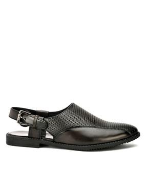 shoe-style sandals with buckle fastening