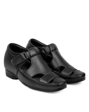 shoe-style sandals with velcro closure