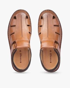 shoe-style sandals with velcro fastening