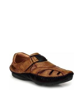 shoe-style sandals with velcro fastening