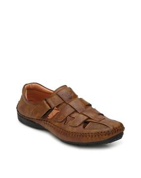 shoe-style sandals with velcro fastening