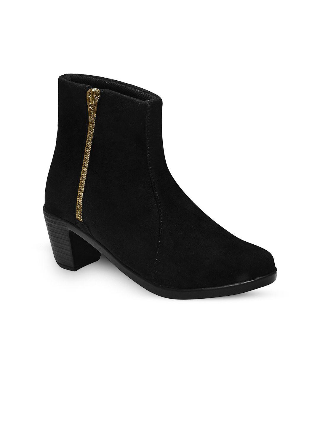 shoetopia women block heeled regular boots