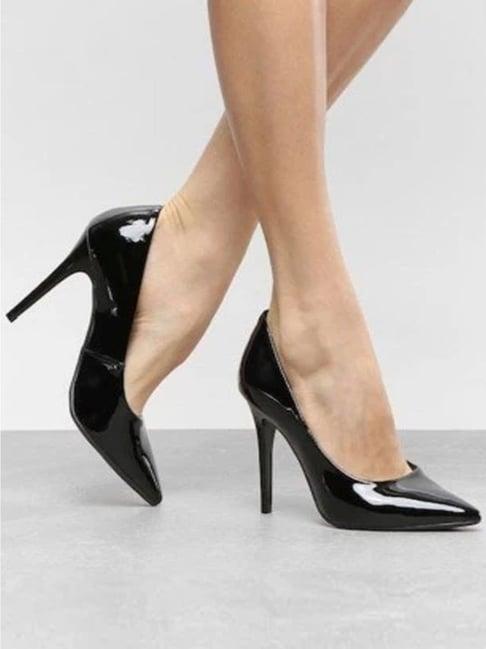 shoetopia women's black stiletto pumps