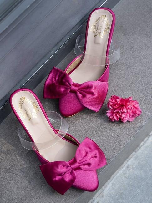 shoetopia women's pink mule shoes