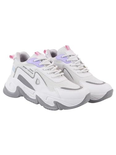 shoetopia casual sports shoe sneakers casuals for women & girls white