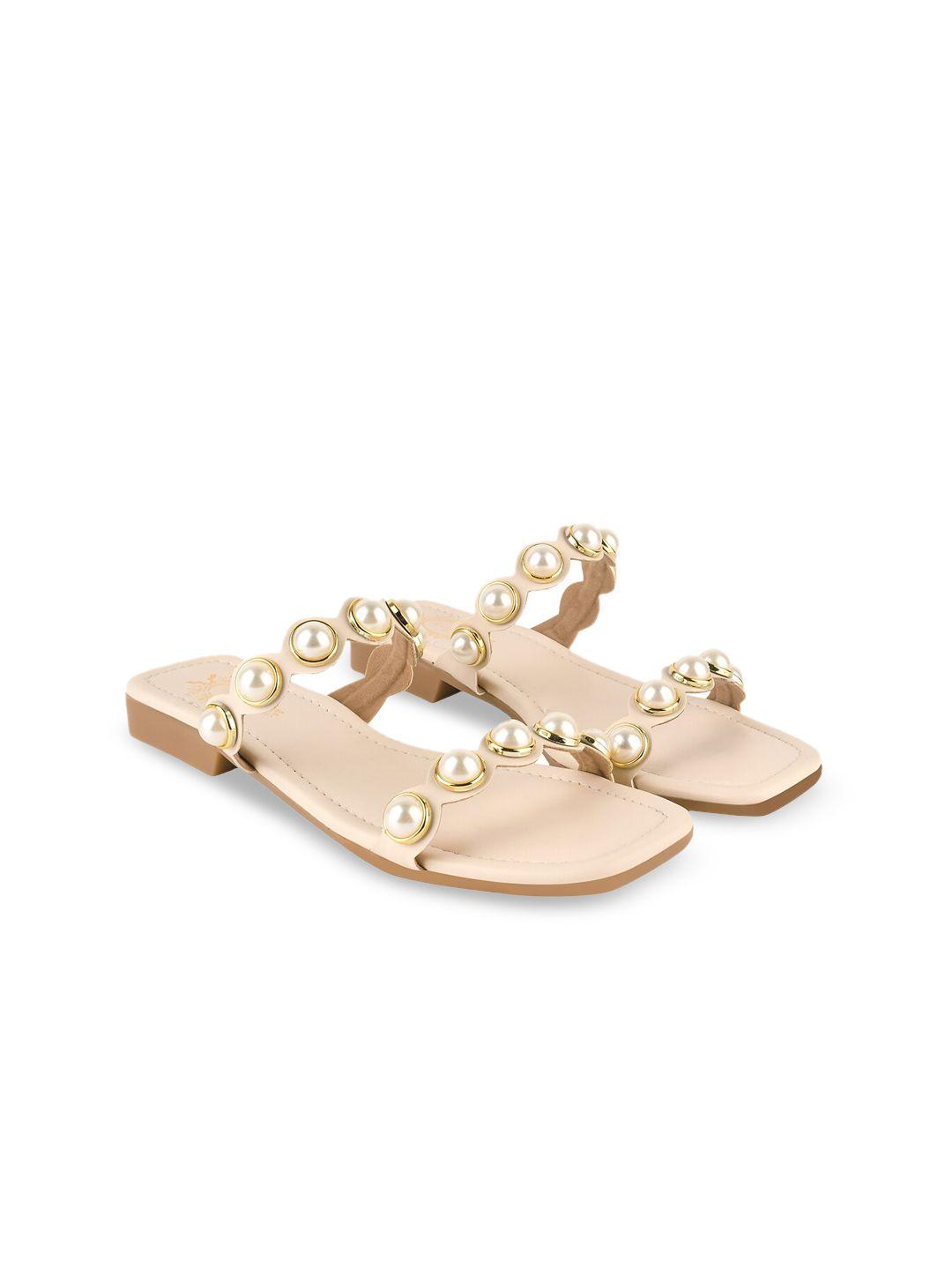 shoetopia girls embellished open toe flats