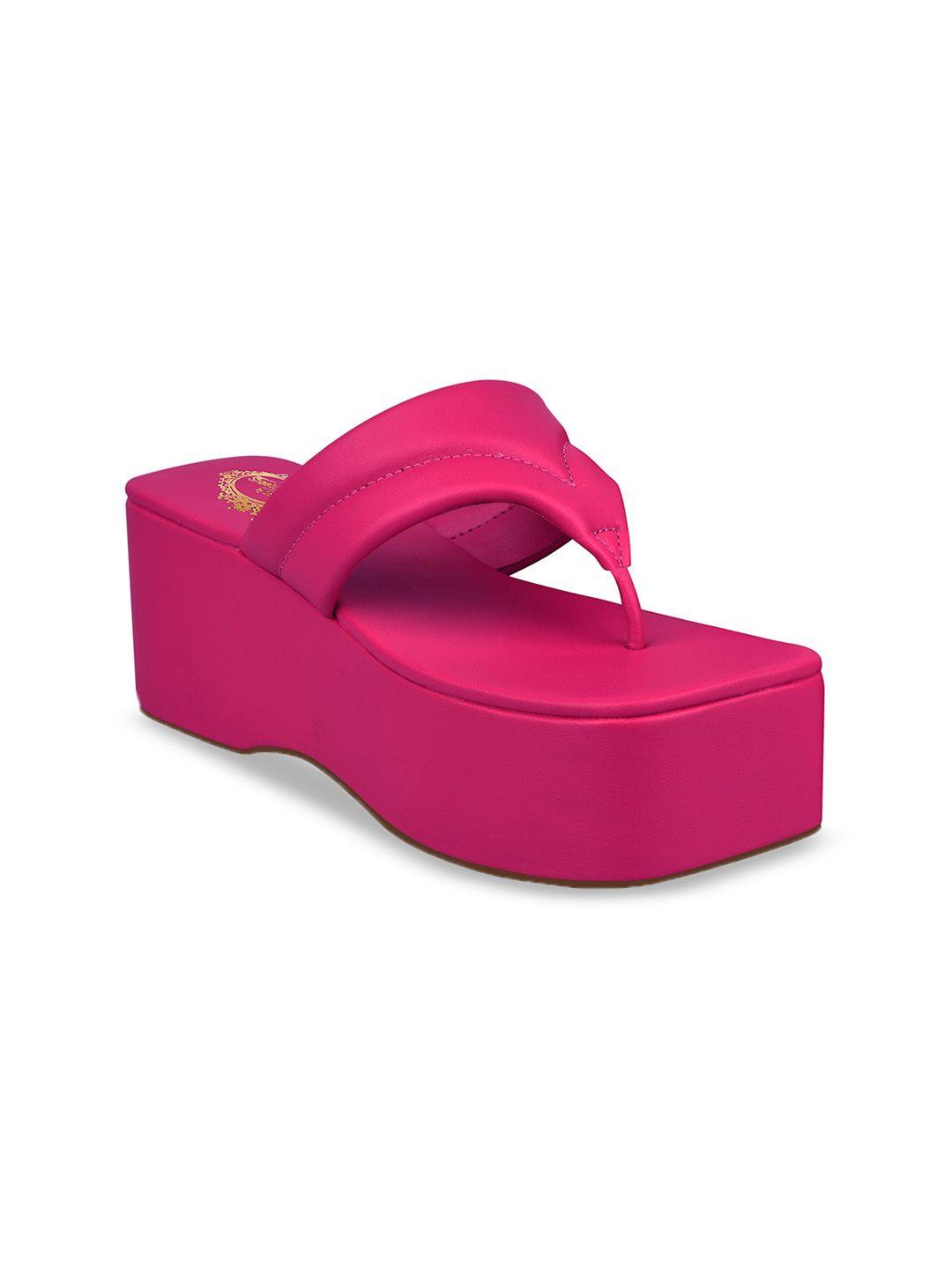 shoetopia girls pink flatform sandals