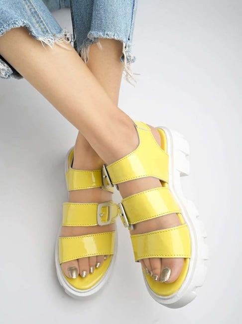 shoetopia kids yellow casual sandals