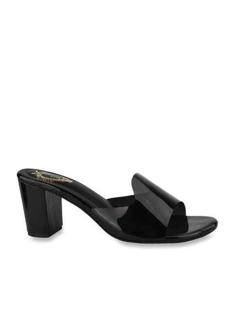 shoetopia women's black casual sandals