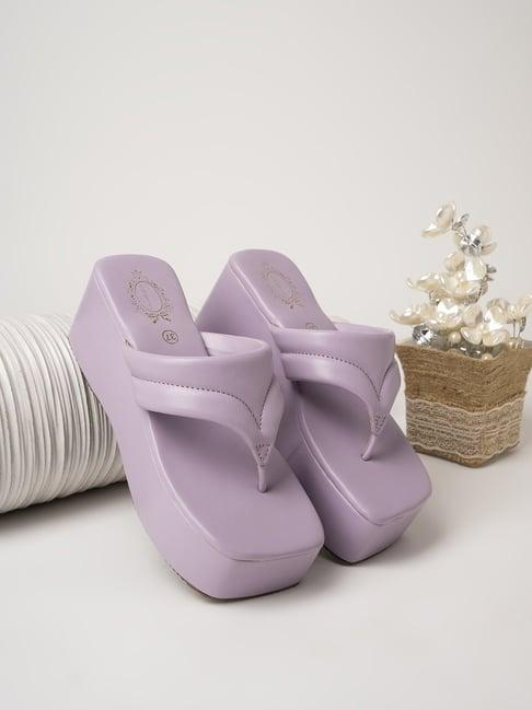 shoetopia women's lavender thong sandals