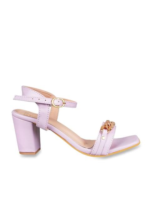 shoetopia women's mauve ankle strap sandals