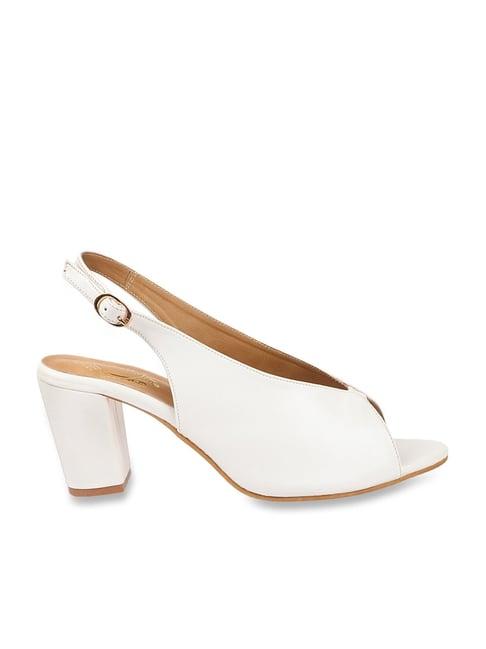 shoetopia women's white back strap sandals