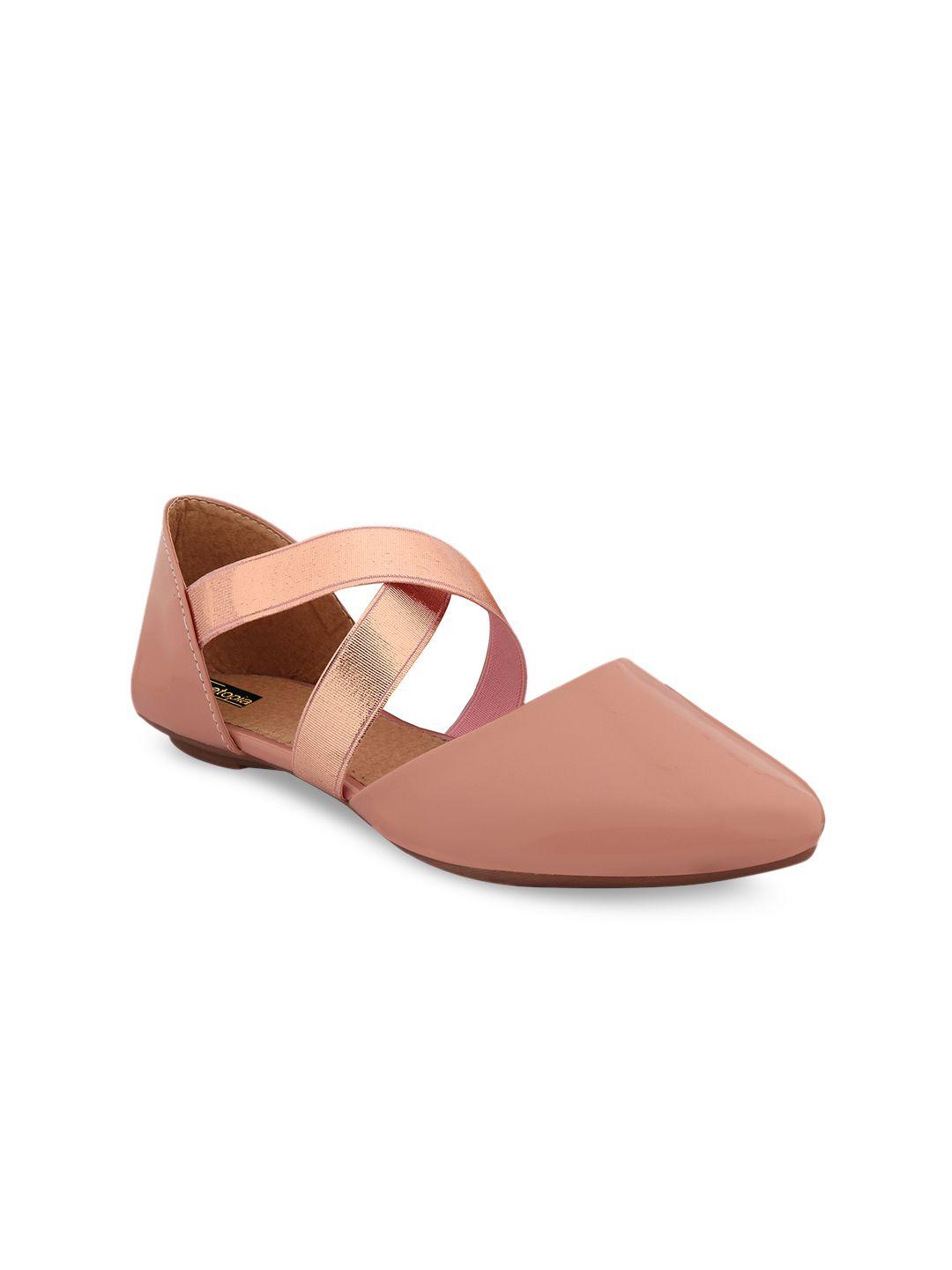 shoetopia women pink solid ballerinas