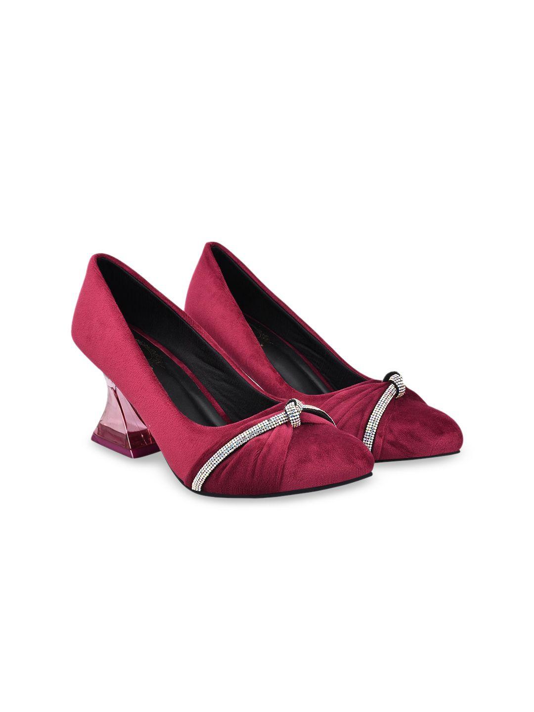 shoetopia women suede block pumps