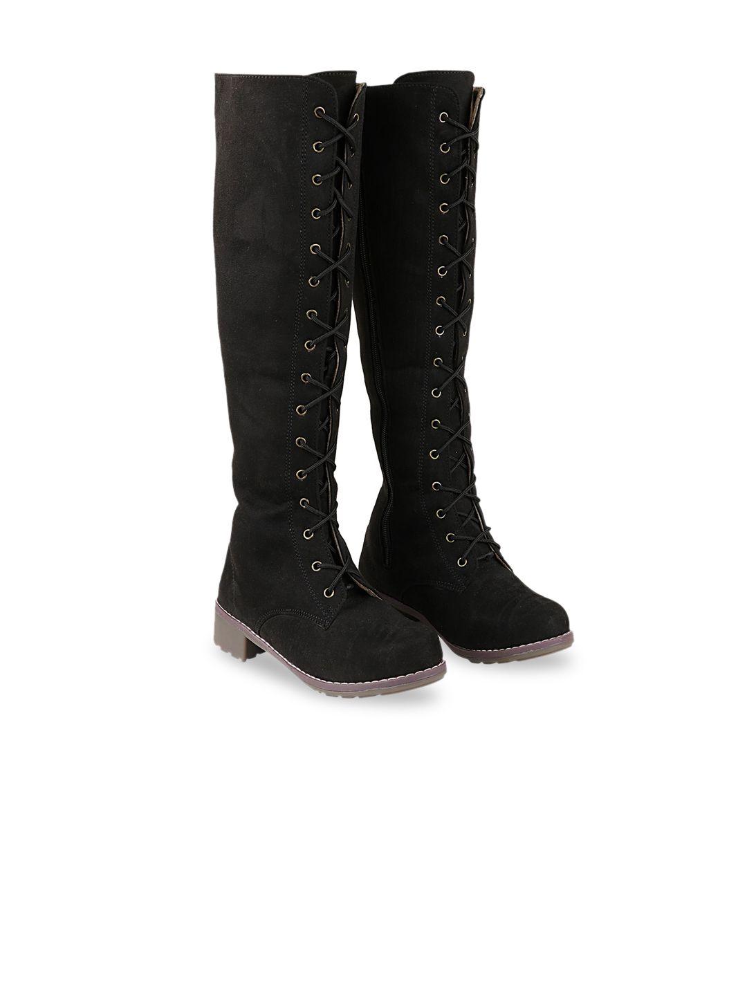 shoetopia women suede high-top regular boots
