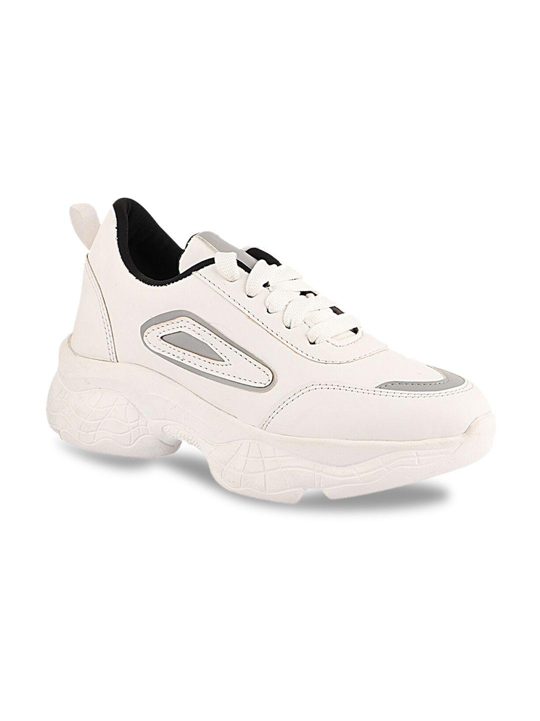 shoetopia women white synthetic long distance walking shoes
