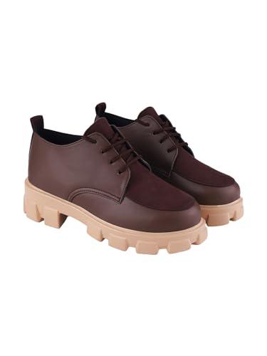 shoetopia womens l-45 brown casual shoe - 7 uk (l-45-brown)