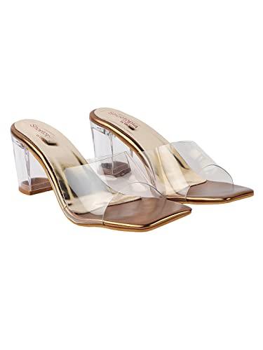 shoetopia womens toy copper heeled sandal - 6 uk (toy-copper)