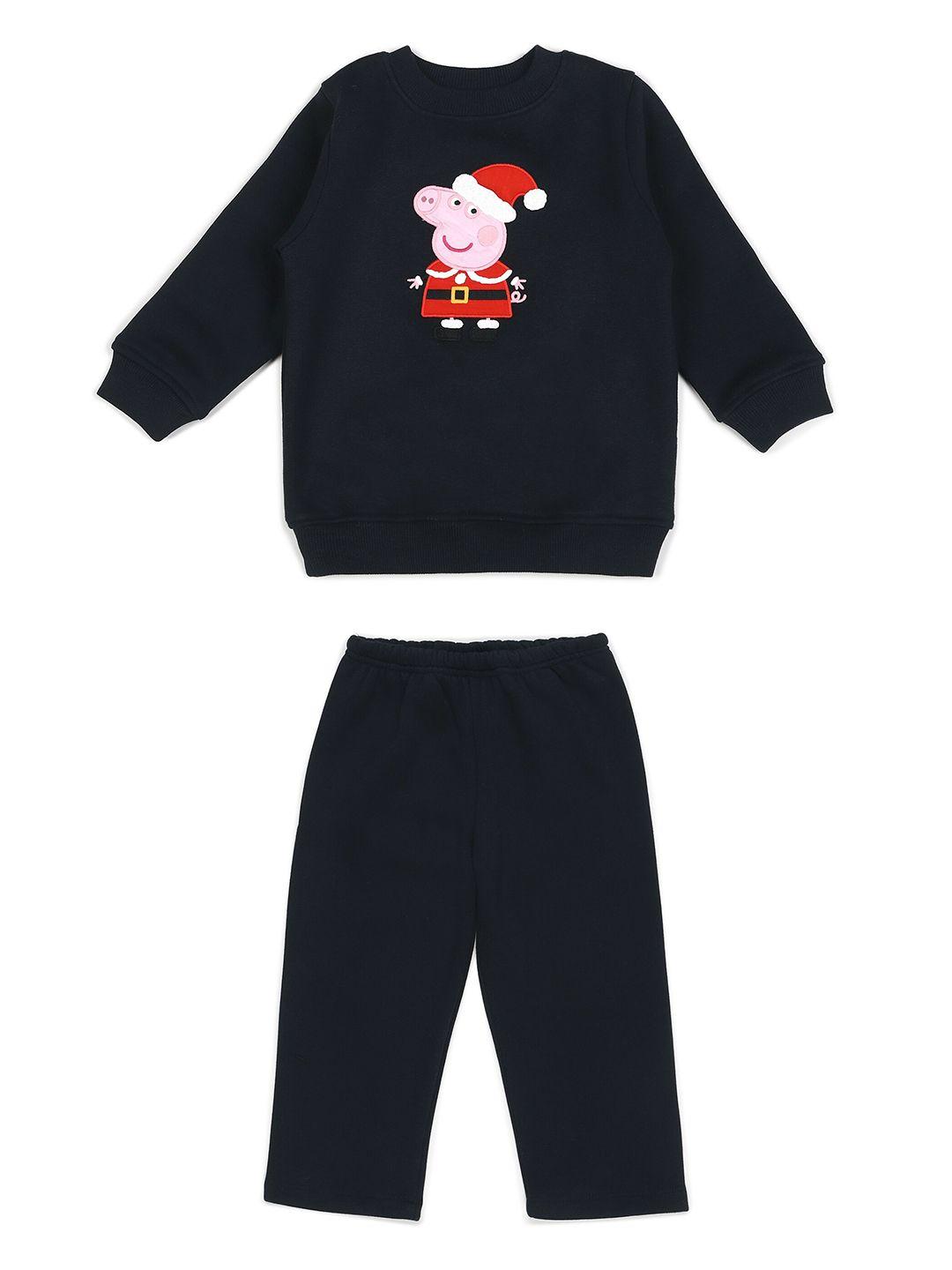 shopbloom infant kids peppa pig printed pure cotton t-shirt with pyjamas