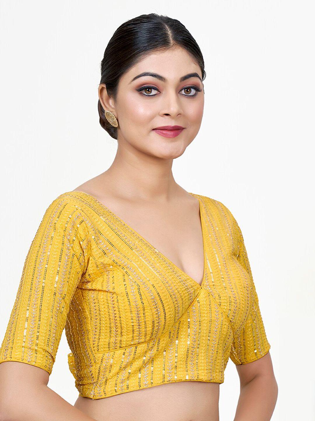 shopgarb embroidery & sequence saree blouse