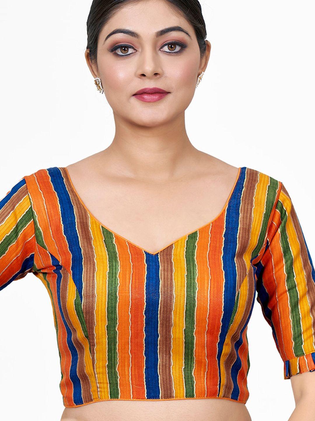 shopgarb printed saree blouse