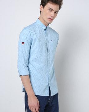 shoreditch slim fit printed shirt