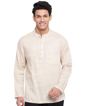 short kurta with band collar