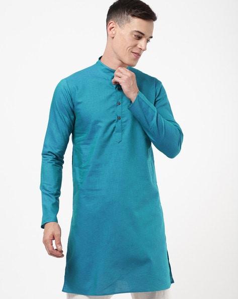 short kurta with band collar