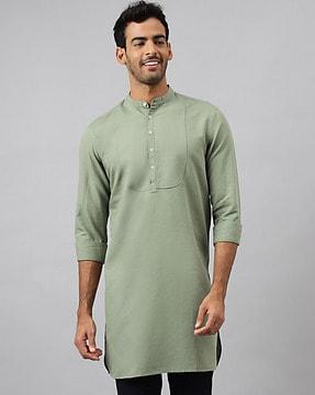 short kurta with mandarin collar