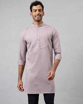 short kurta with mandarin collar