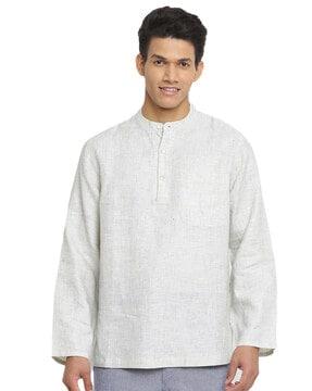 short kurta with mandarin collar