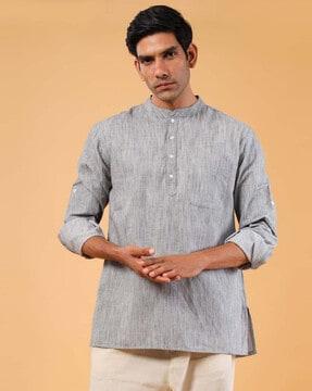 short kurta with mandarin collar