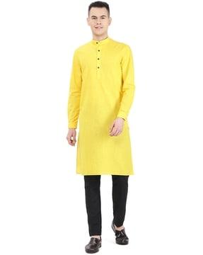 short kurta with mandarin collar