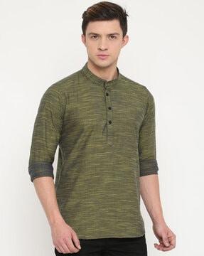 short kurta with mandarin collar