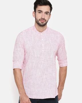 short kurta with mandarin collar