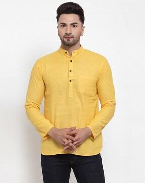 short kurta with patch pocket