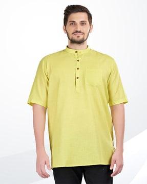 short kurta with patch pocket