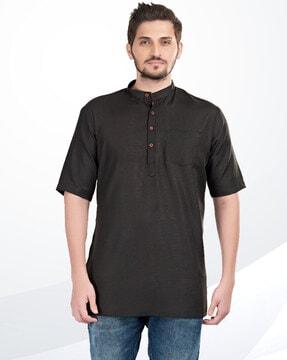 short kurta with patch pocket