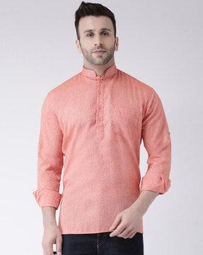 short kurta with patch pocket