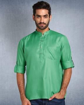 short kurta with patch pocket