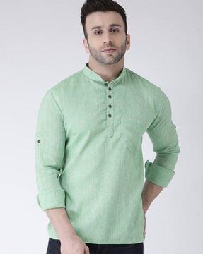 short kurta with patch pocket