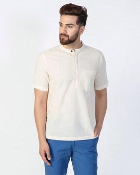 short kurta with patch pocket