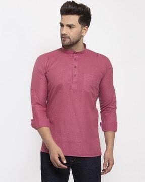 short kurta with patch pocket