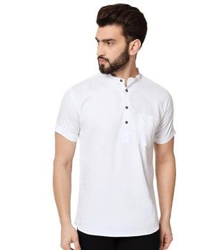 short kurta with patch pocket