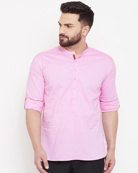 short kurta with roll-up tabs