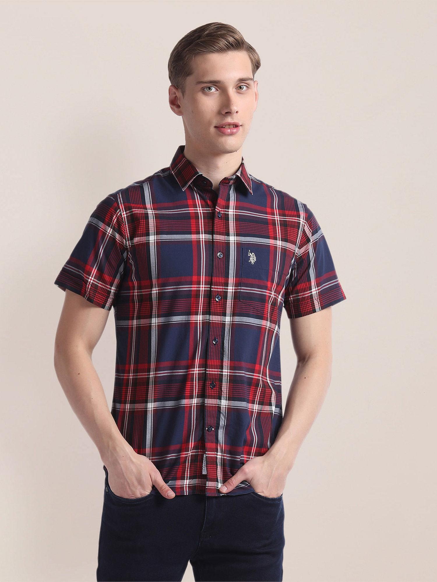 short sleeve check shirt